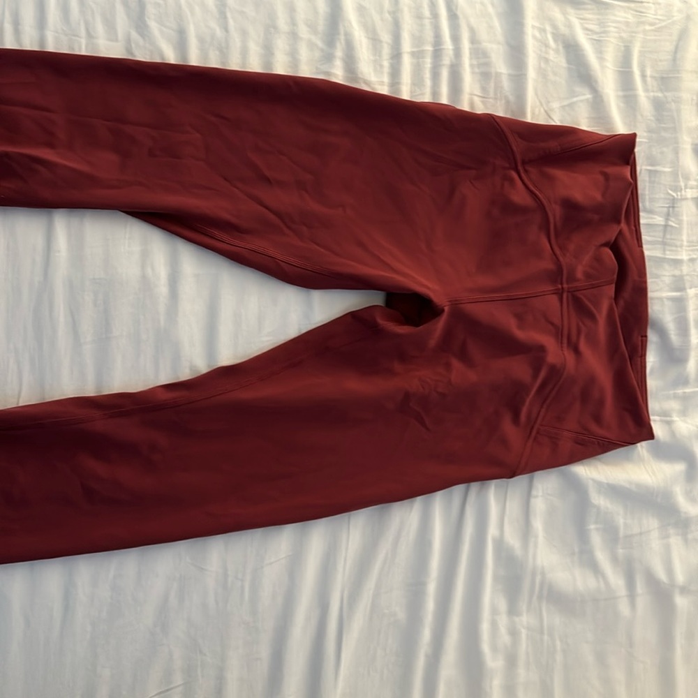 Lululemon Swift Speed Crop Mulled Wine Color Size 10 or 12